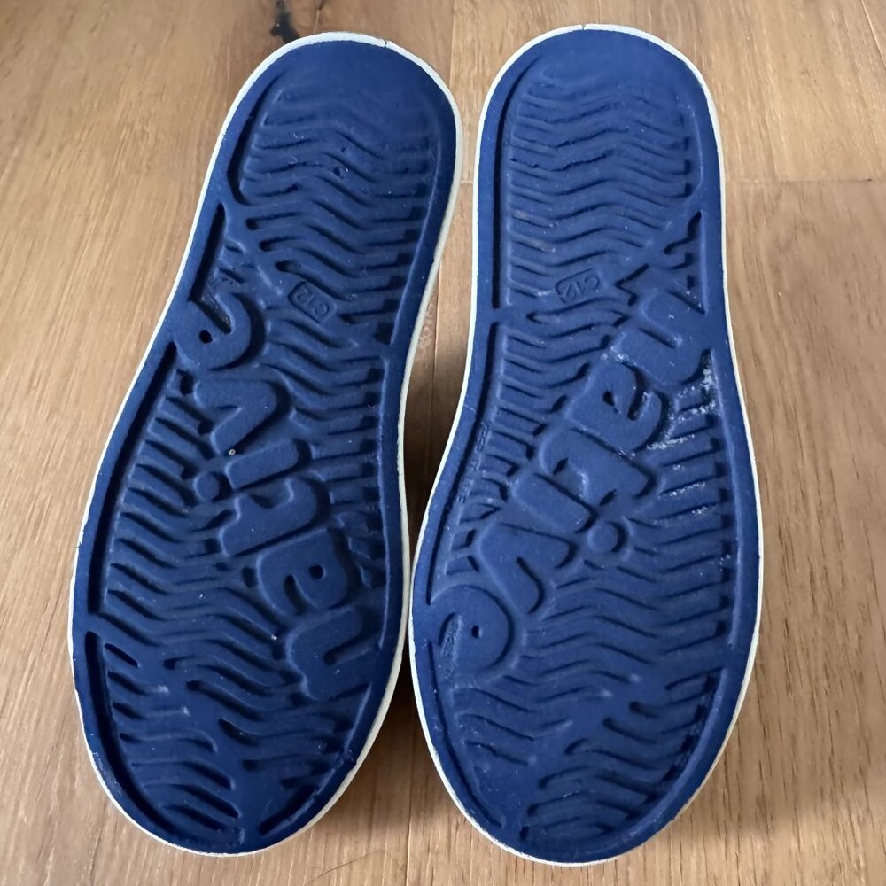 Native Kids Jefferson Regatta Navy Blue Slip Ons Size C12 Kid Approved - Picture 10 of 13